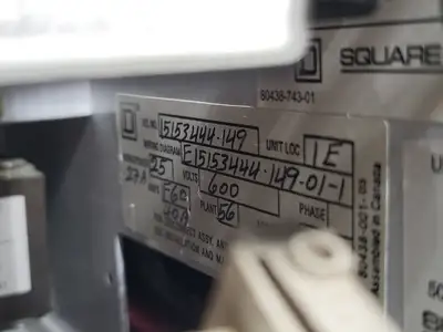 USED SQUARE D MODEL 6