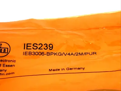 IES239, IEB3006-BPKG/V4A/2M/PUR | ifm IES239 Inductive Sensor IEB3006-BPKG/V4A/2M/PUR - New