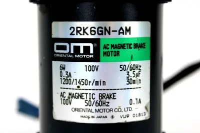 USED ORIENTAL MOTOR 2RK6GN-AM