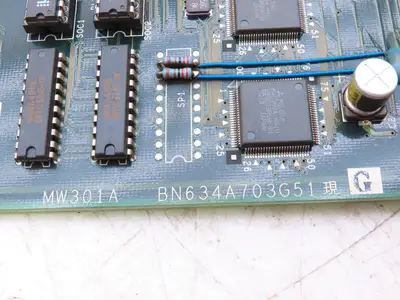 Mitsubishi BN634A703G51 CNC Printed Circuit Slot Rack Card PCB MW301A