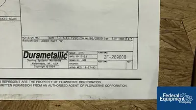 NEW FlowServe 5.5" FlowServe Duramatallic Mechanical Seal, PN 317565