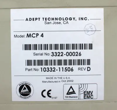 USED ADEPT TECHNOLOGY 10332-11506