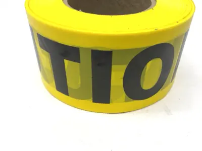 USED GENERAL WORK PRODUCTS CAUTION TAPE 3" X 1000'