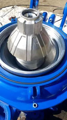(2) Alfa-Laval MOPX 207 SGT-24 oil purifiers, 316SS.