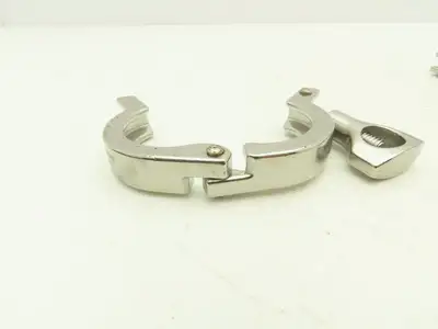 1-1.5 Steel Bolted Sanitary Clamp 304SS 1" to 1-1/2" Pipe Lot of 14
