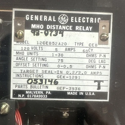 NEW General Electric 12CEB52A2D