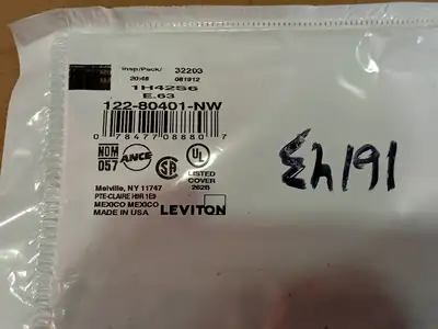 NEW LEVITON 122-80401-NW