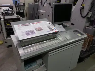 Hamada Four Color Press model B452A, -----   clean, very nice running press.