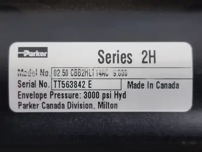 Used PARKER 02.50CBB2HLT14AC9.000 Parts (Hydraulics and Pneumatics) British Columbia CA | Lenmark #264895