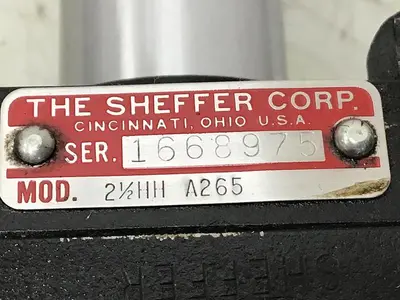 USED SHEFFER 21/2 HH A265