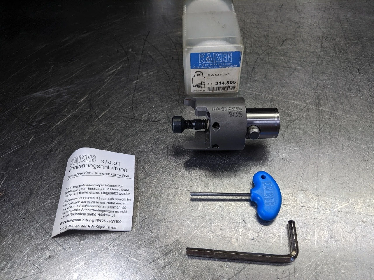 Kaiser KAB5 Rough Boring Head 2.87"-3.189" Range 10.314.505 (LOC1864A)