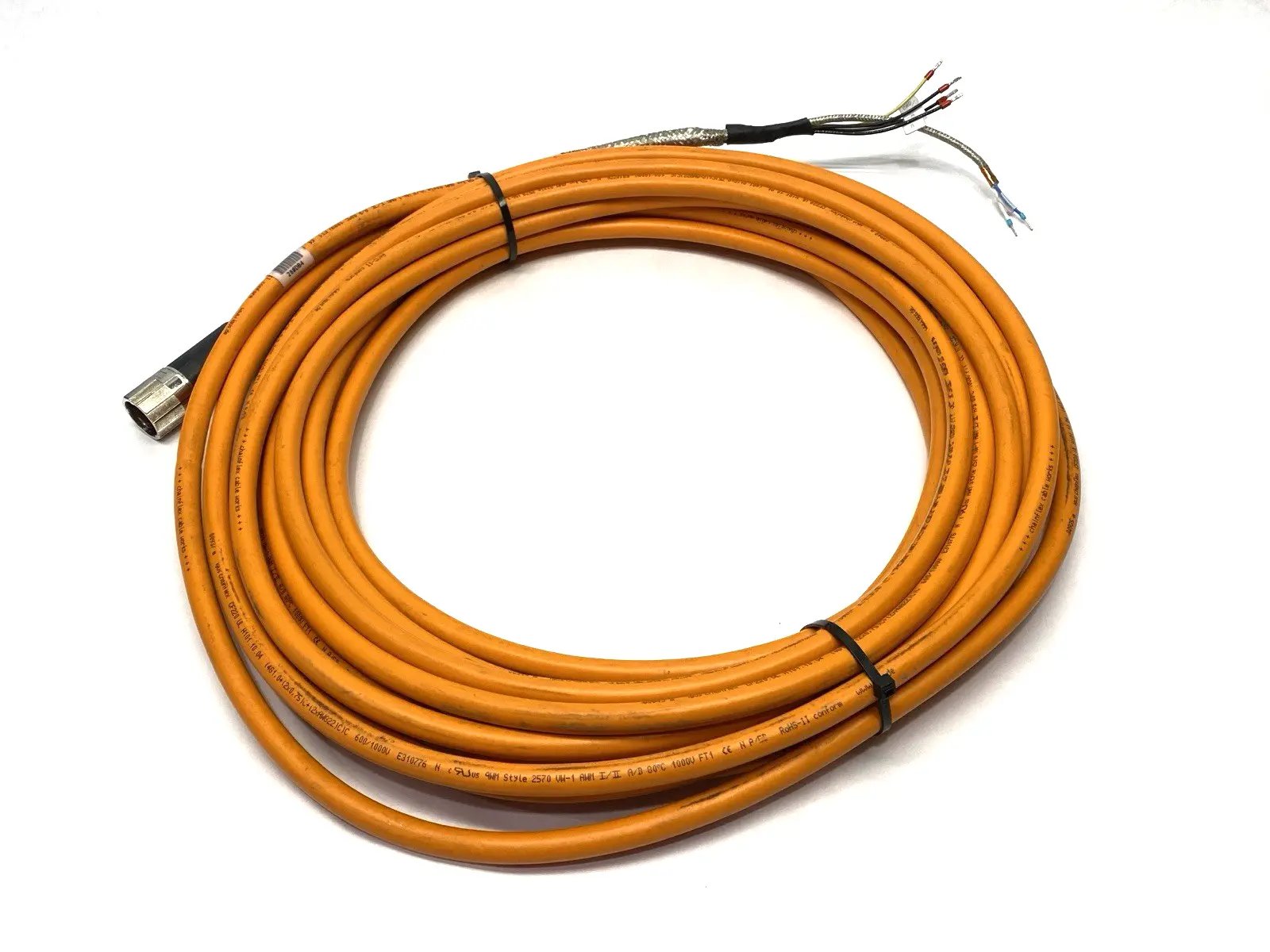 USED IGUS SINGLE ENDED READYCABLE SERVO HYBRID CABLE 15M