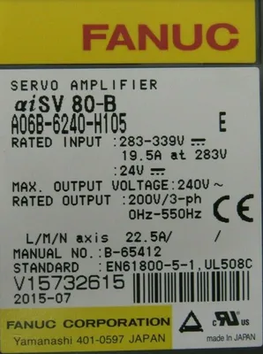 REFURBISHED FANUC A06B-6240-H105 SERVO AMPLIFIER A06B6240H105