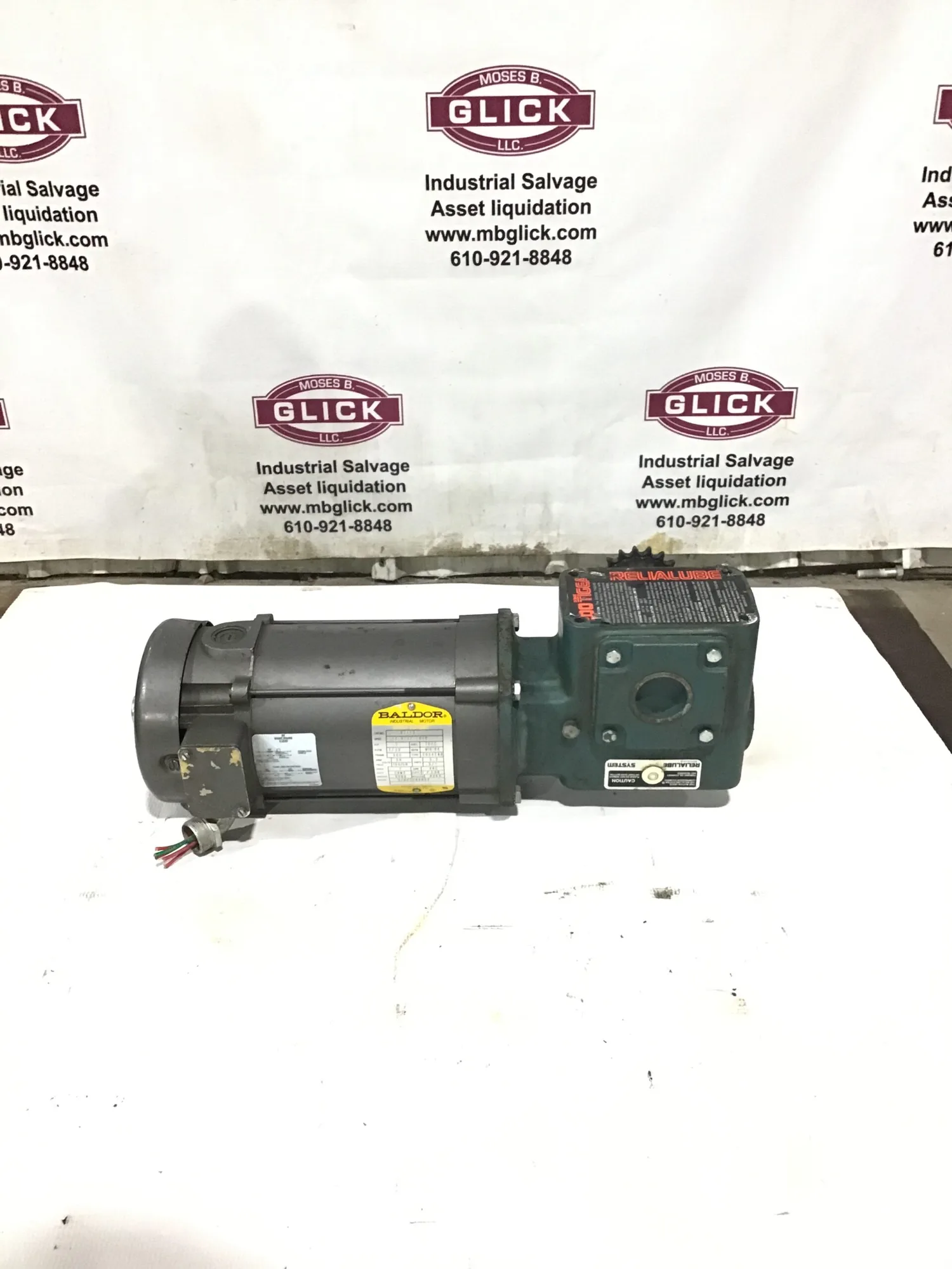 Baldor CD3450 Industrial Motor with a Dodge Tigear Gear Reducer