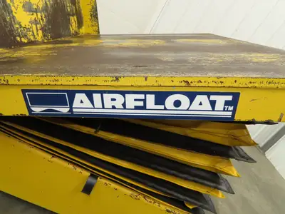 Airfloat Pneumatic Tilt Table Tote Tipper 8000lbs 28° Degree 55x44" Top 14" Lip