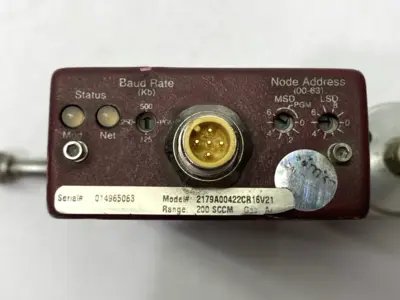 USED MKS INSTRUMENTS MASS FLO FLOW SWITCH CONTROLLER 200 SCCM RANGE