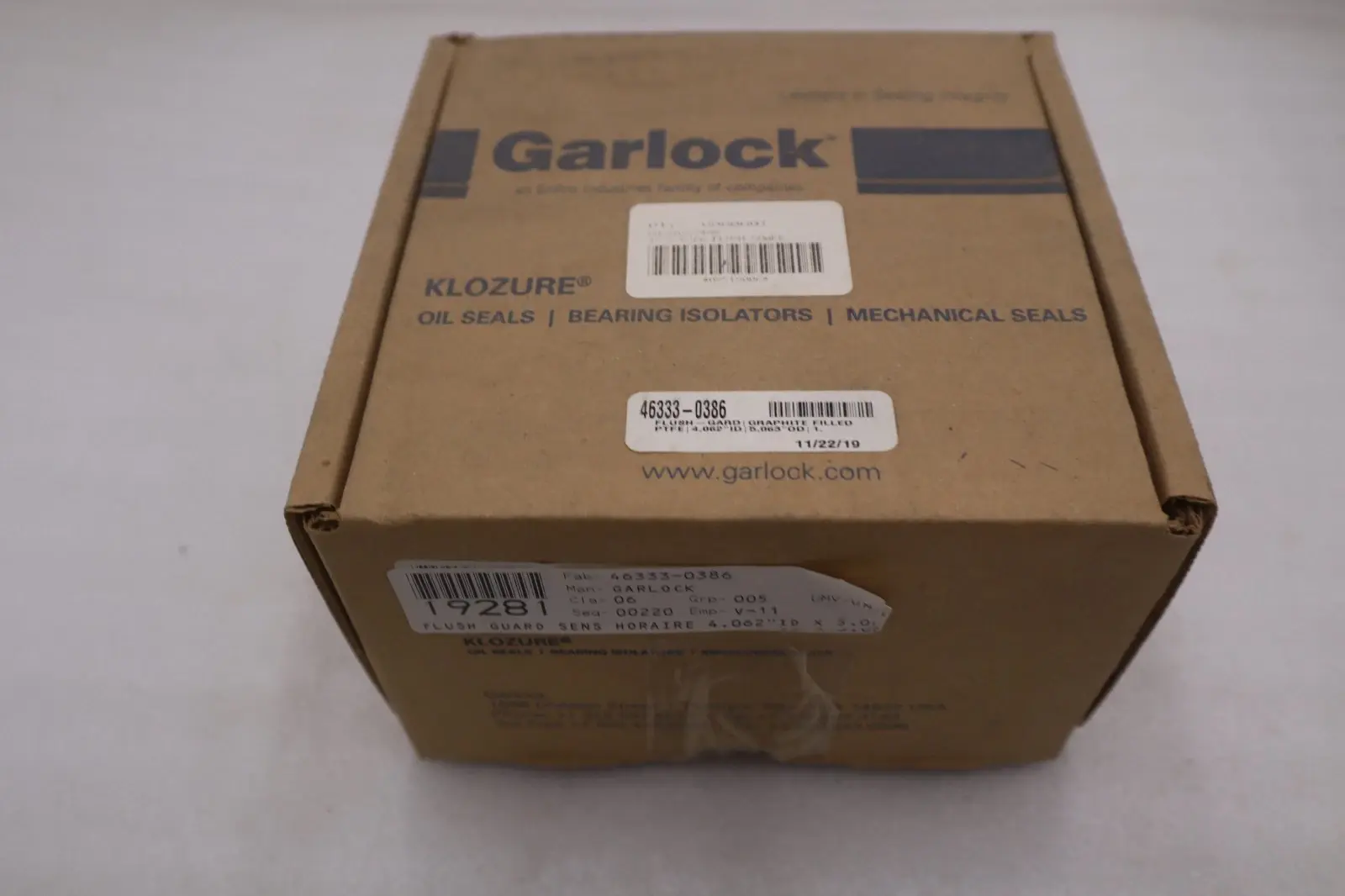 NEW GARLOCK 46333-0386 FLUSH-GARD SEAL - STOCK GF1009