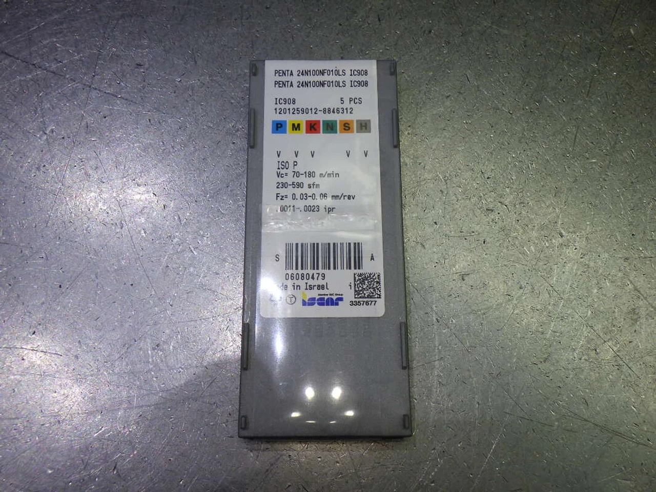 Iscar PENTA Carbide Grooving Inserts QTY PENTA 24N100NF010Ls IC908 (LOC2894A)