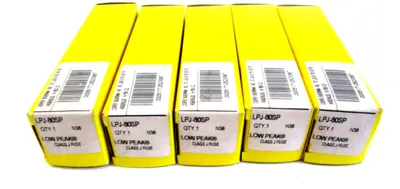 NEW LOT OF 5 BUSSMANN LPJ-80SP TIME DELAY FUSES LPJ80SP