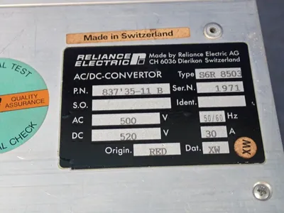 USED RELIANCE ELECTRIC S6R 8503