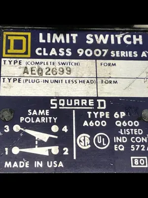 USED SQUARE D 9007-AEQ2699