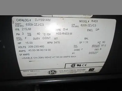 USED APPLICATION ENGINEERING COMPANY TCU1500UQ