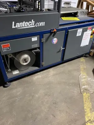 USED LANTECH SW-1000 INTERMITTENT MOTION  BELT FEED SIDE SEAL WRAPPER