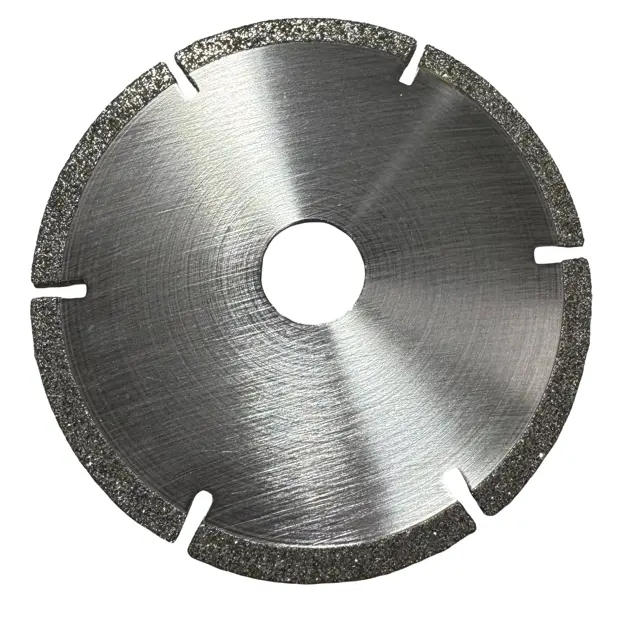 Starlite 4" Diamond Wheel, 40/60 Grit, 6 Slots, 3/4" Arbor