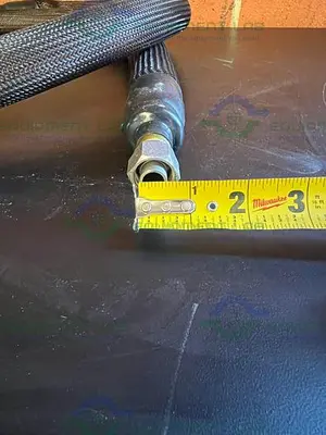 USED HUBER INSULATED FLEXIBLE CHILLER HOSE 78" W/ 3/4" FEMALE THREADED FITTING