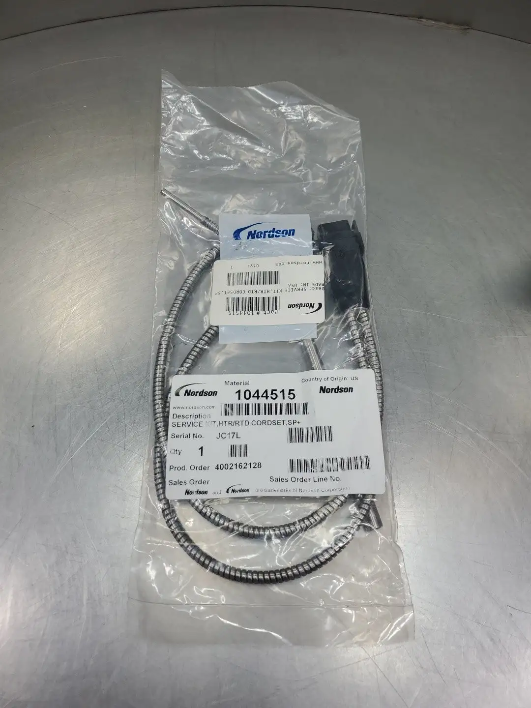 Nordson 1044515 HTR/RTD Sensor Cordset Service Kit. 5D-33