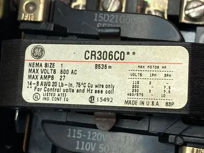 Used GE CR306C0 Motors (misc) | Surplus Asset Holdings #1205236