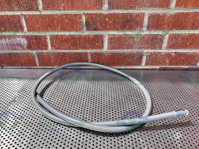 Used SANI-TECH WEST 96" STAINLESS STEEL FLEXIBLE BRAIDED HOSE 1/2" SANITARY FITTING Hoses | Equipment Lab #486876
