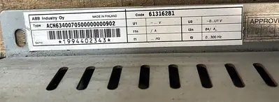 USED ABB ACN6340070500000000902
