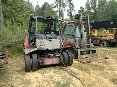 Used LINDE H60D & H60D-03 Internal Combustion Forklifts: Pneumatic Tire North Carolina US | Levan Equipment #1546317