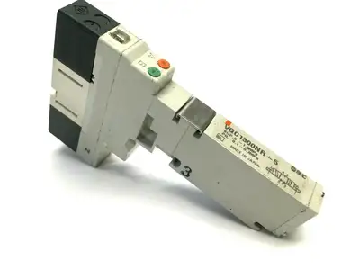 USED SMC SOLENOID VALVE, SUP. 0-1.0MPA, PIL. 0.1-0.7MPA