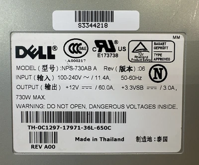 USED Dell TH-0C1297-17971-36L-650C