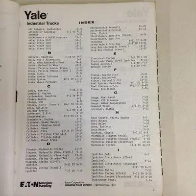 USED YALE MANUAL968