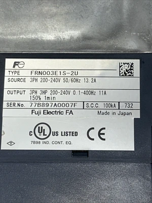USED Fuji Electric FRN003E1S-2U