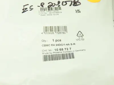 Phoenix Contact CBMC E4 24DC Multi Channel Electronic Circuit Breaker 24V