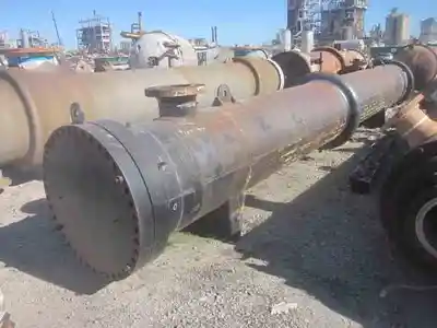 1800 sq ft joseph oat & sons stainless steel shell & tube heat exchanger
