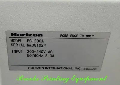 Used 2015 HORIZON SPF-200A Collators and Gatherers North Carolina US | BROOKS PRINTING EQUIPMENT #1328261