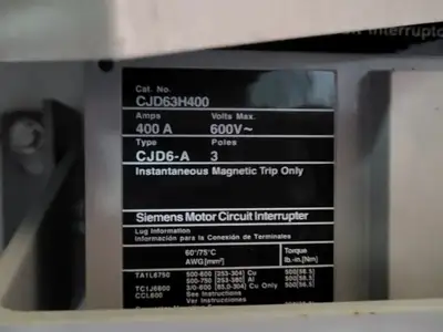 USED SIEMENS CJD63H400