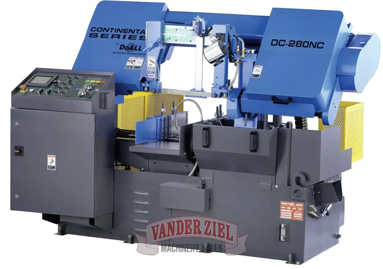 New | in-Stock DOALL DC-280NC Horizontal Band Saws Michigan US | Vander Ziel Machinery Sales #480275