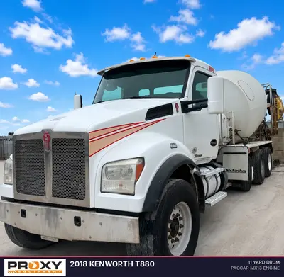 Used 2018 KENWORTH T880 Concrete Mixer Trucks Arizona US | Proxy Equipment #1388722