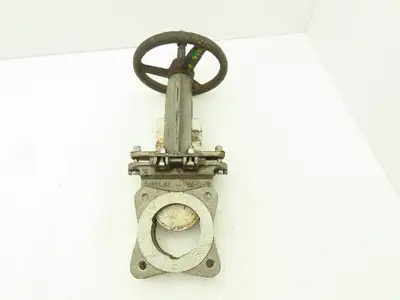Rovalve TechnaFlow S17-D 3" Stainless Knife Gate Valve Lug Style Rubber Seat