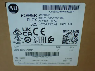 New | in-Stock ALLENBRADLEY 25BD024N104 Variable Speed Drives Ohio US | HGR 24 #1056511