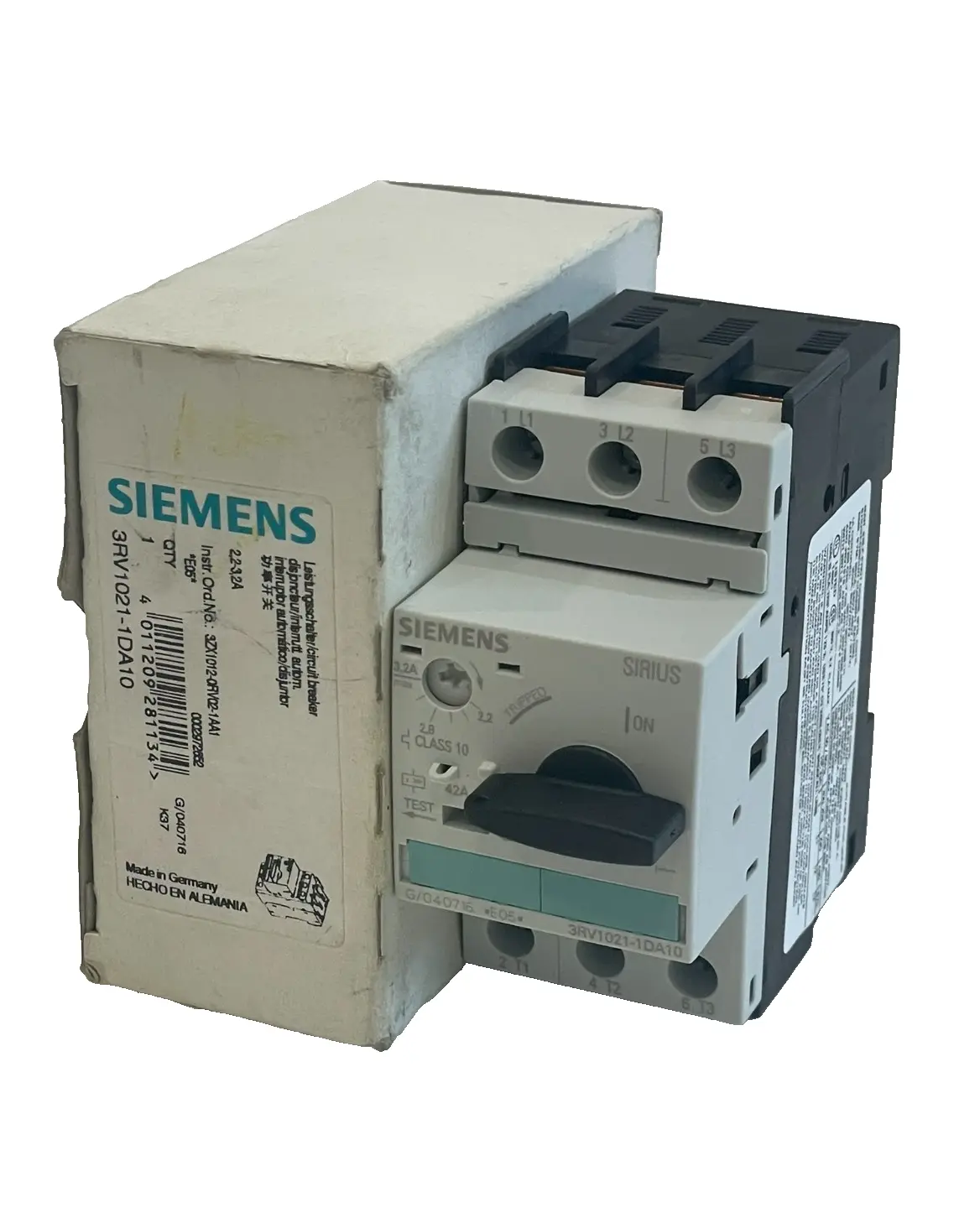 NEW SIEMENS 3RV1021-1DA10 CIRCUIT BREAKER 3RV10211DA10