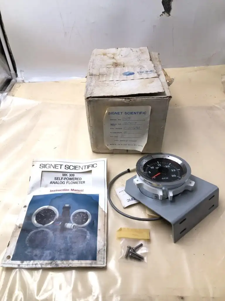 SIGNET Scientific 309 Self-Powered Analog Flometer 0-30GPM -NIB