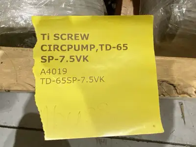 USED SUPER PUMP ELECTRIC PUMP TI SCREW CIRC. PUMP
