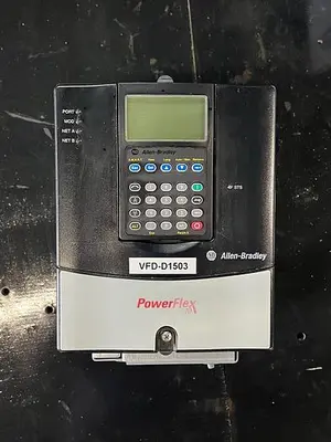 🔴 Heading to Auction May 27 - Used Five Allen Bradley Power Flex70 Variable Frequency Drives (480 Volt)